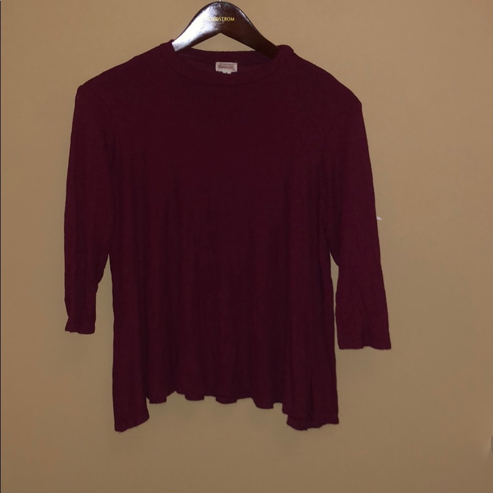 Maroon 1/2 sleeve sweater